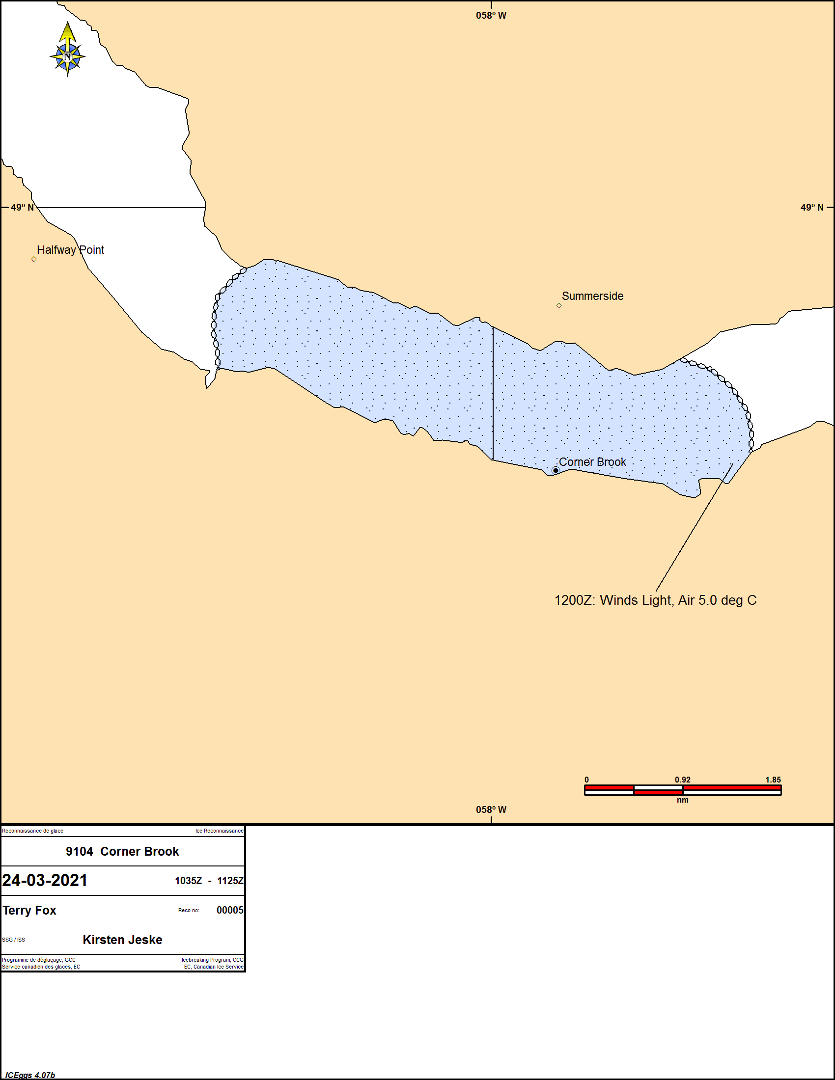 Ice Chart Saint-Lawrence Gulf